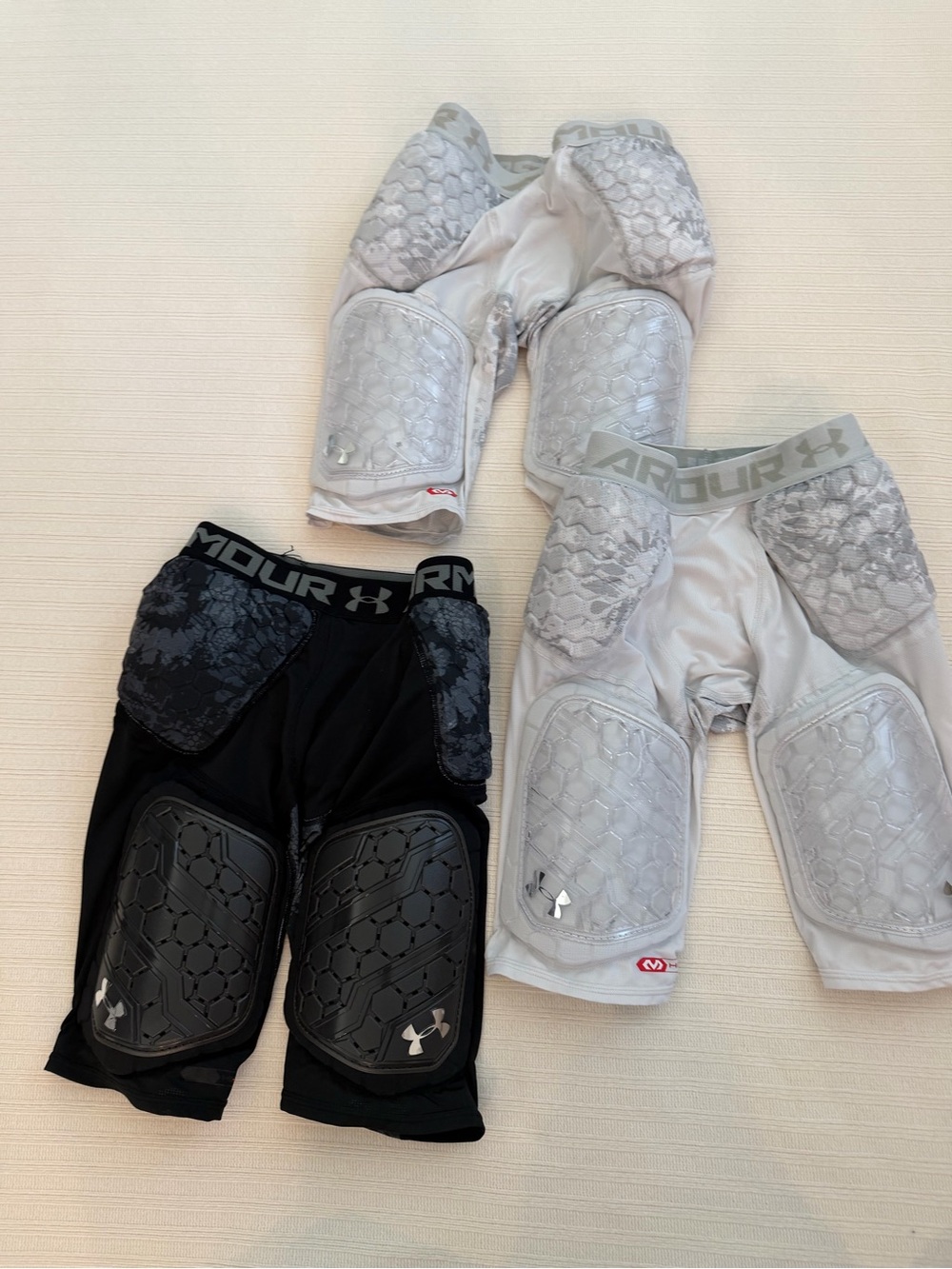 Set of 3 Under Armour Gameday i Pro 5-Pad Football Girdle HeatGear Medium